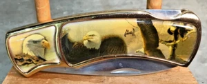 AL AGNEW American Eagle  Collectors Lock Back Folding Pocket Knife 4” C 7” Open - Picture 1 of 7