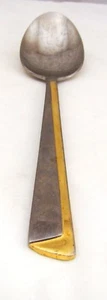 Retroneu K-18 Stainless Steel CONCEPT (Gold Accent) Oval Soup Spoon(s) 7 1/4" - Picture 1 of 7