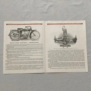 Antique Twin-cylinder motorcycle Indian 1917 brochure - Picture 1 of 4