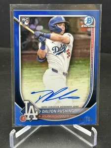 2025 Bowman Chrome DALTON RUSHING Blue Refractor RC AUTO /150 #CRADR Color Match - Picture 1 of 2