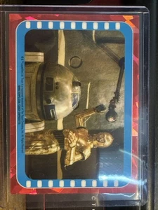 R2-D3 C-3PO Jaba Leia 2023 Topps Chrome Sapphire Star Wars ROTJ Sticker Reprints - Picture 1 of 2