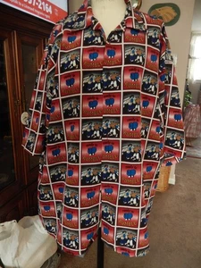 BUDA BEAN Ready to Rumble Boxing Shirt Mens 3XL Button Up All Over Print Novelty - Picture 1 of 10