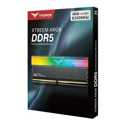 Team XTREEM ARGB 48GB (2 x 24GB) 288-Pin PC RAM DDR5 8200 FF9D548G8200HC38EDC01 - Image 1 of 3