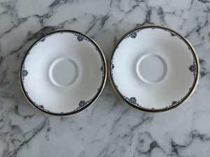 2 x Royal Doulton Princeton 6"/15cm Tea Cup Saucers (No Cups) VGC - Picture 1 of 7
