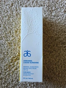 NEW & SEALED! Arbonne Liquid Sunshine Minerial Sunscreen Broad Spectrum 5 oz - Picture 1 of 8