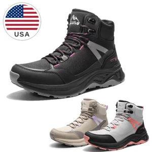 Women's Waterproof Hiking Boots Lightweight Outdoor Breathable Non-Slip Shoes US - Picture 1 of 29