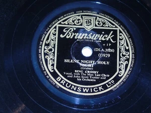 BING CROSBY - Silent Night Holy Night - UK 2-track 10" Vinyl Single (78) - Imagen 1 de 4