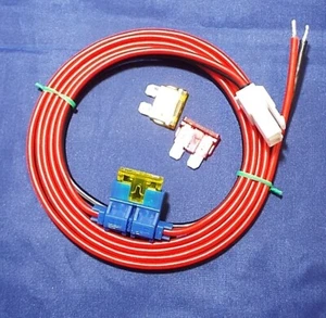 2-pin power lead for Hytera/Kenwood/Yaesu etc 1 x fuse (LD256) - Imagen 1 de 8
