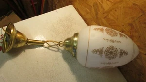 Messing Leuchte & antike verzierte Gold Pendelleuchte Kugel Nr. 1 - Bild 1 von 3