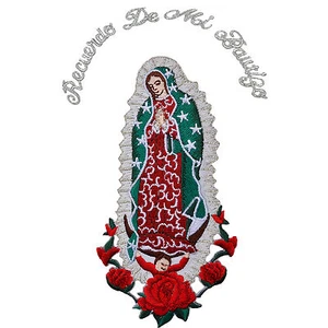 CF3729 Bautismo Virgen María Parche bordado Guadalupe Santa María Bautizo - Imagen 1 de 6