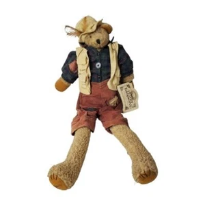 Teddy Tompkins Decorative Vintage Bear Timothy Fisherman 23" Country Primitive - Picture 1 of 5