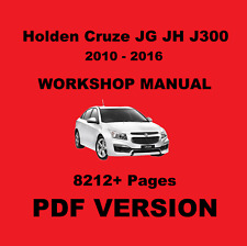 Holden Cruze JG JH J300 2010-2016 Workshop Technician Service Repair Manual -PDF