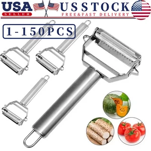 Stainless Steel Potato Peeler Vegetable Grater Fruit Slicer Carrot Cutter Tools - Picture 1 of 10