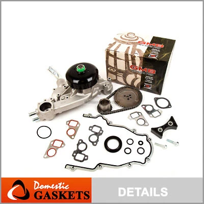 Kit de cadena de distribución cubierta junta bomba de agua para 03-06 Cadillac GMC 4.8 5.3 6.0 Foto 1 de 4