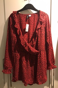 h&m snake print jumpsuit