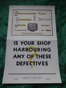 Affiche prévention des accidents années 30/40 : Is your shop Harbouring ... - Imagen 1 de 2