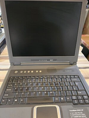 Vtg Acer TravelMate 250 Pentium 4 2.6GHz 252XC_DT For Parts Read Description  - Image 1 of 4