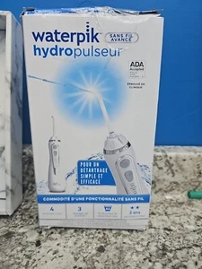 Waterpik Cordless Advanced Water Flosser White WP-560CD , No Drain Plug - Picture 1 of 5