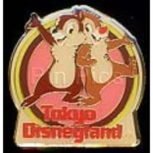Disney Pin 3297 Tokyo Disneyland Japan Character Pin Chip & Dale side by side # - Picture 1 of 3