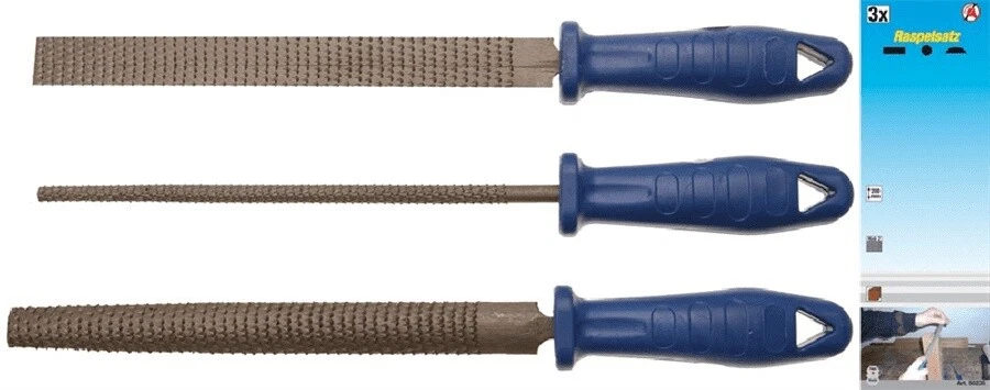 Kraftmann BGS 50235 Holzraspel-satz 200 Mm 3-tlg.