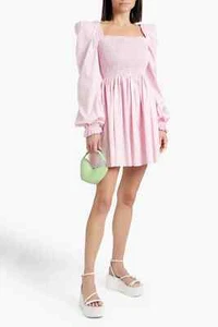 The Vampires Wife "The Straw Girl Dress" in rosa Gingham UK 10/12/14/16 - Etichetta - Foto 1 di 3