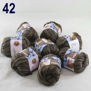 Sale lot of 8BallsX50gr Chunky Cotton Hand Knitting Yarn Rugs Blankets Crocheted - Picture 1 of 74