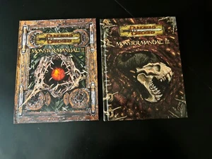 MONSTER MANUAL II (2) & MM III (3) 1st prints Dungeons & Dragons 3.0/3.5 BX T03 - Picture 1 of 6