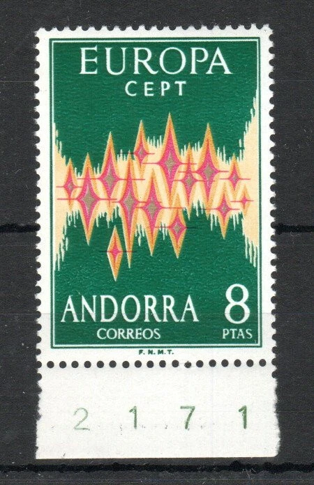 France - Andorra ( Spanish) 1972 Europa SG 67 MNH - Image 1 of 1