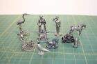 Pewter Figures - Mixed Lot of Figures - Rocking Horse, Birds, & Soldier
