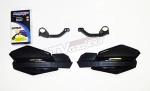 Powermadd Hand Guards Black Universal Snowmobile Ski Doo With Mount Kit - Picture 1 of 1