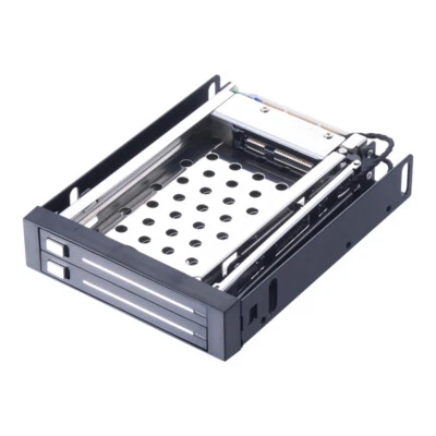 Dual Bay 2.5" SATA III Hard Drive HDD & SSD Tray Caddy Internal Mobile Rack - Image 1 of 4