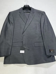 Mens Renoir Gray Classic Fit Two Button Suit Size 44S NEW - Picture 1 of 6