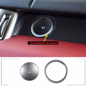 Silver Steel Glove Box Switch Button Patch Cover For Range Rover Sport 2014-2017 - Bild 1 von 11