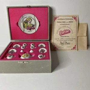 Muñeca Barbie 25 Aniversario Miniatura Juego de Té De Colección 1984 Caja Rara #2698 Con Certificado de Autenticidad - Imagen 1 de 11
