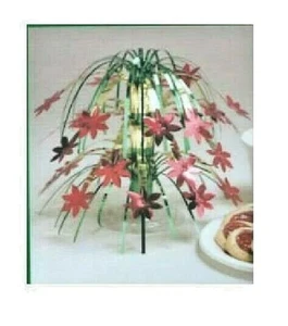 Poinsettia Mini Cascading Centerpiece #262012, 1/pk, Christmas Centerpiece - Picture 1 of 4