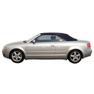 Audi A4 / S4 2003-09 convertible techo blando, con ventana de cristal, tela, azul - Imagen 1 de 8