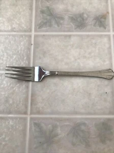 Estia Dorian Dinner Fork Stainless Flatware Ribbed Fan Pattern Made in Korea - Picture 1 of 3