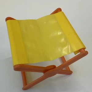 Barbie CAMP STOOL COUNTRY CAMPER VAN #1 Foldable Chair Vintage Mattel Doll 70s - Picture 1 of 4