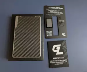 Groove Life Wallet Carbon Fiber Gunmetal - Light use - Money Clip - Picture 1 of 9