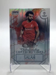 TOPPS CHAMPIONS LIGA ESTADIO CLUB CROMADO 2021/22 MOHAMED SALAH LIVERPOOL - Imagen 1 de 2