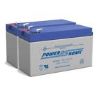 Power-Sonic 12V 7Ah Battery Replacement For Kung Long Wp7.2-12 - 2 Pack