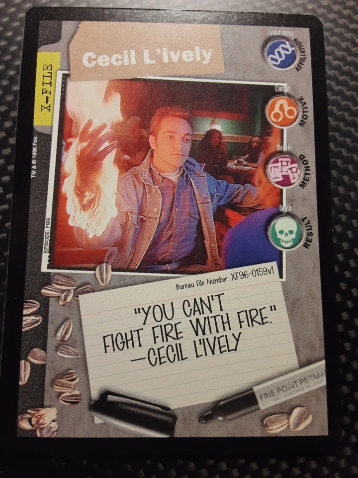USPC The X-Files CCG - Premiere - Case Card #159 - CECIL L'IVELY - Image 1 of 1