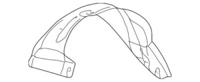 Genuine GM 2000-2005 Buick LeSabre Right Side Wheelhouse Liner Assembly 25717843 - Image 1 of 2