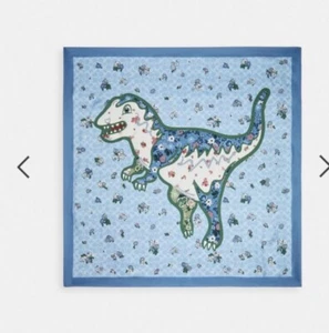 Coach FLORAL PRINT REXY SILK SQUARE SCARF - Picture 1 of 5