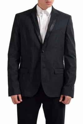 Blazer para hombre C'N'C National Collection negro a rayas dos botones US 42 IT 52 Foto 1 de 4