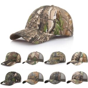 Men Women Camouflage Adjustable Cap Camo Baseball Hunting Fishing Army Sun Hat