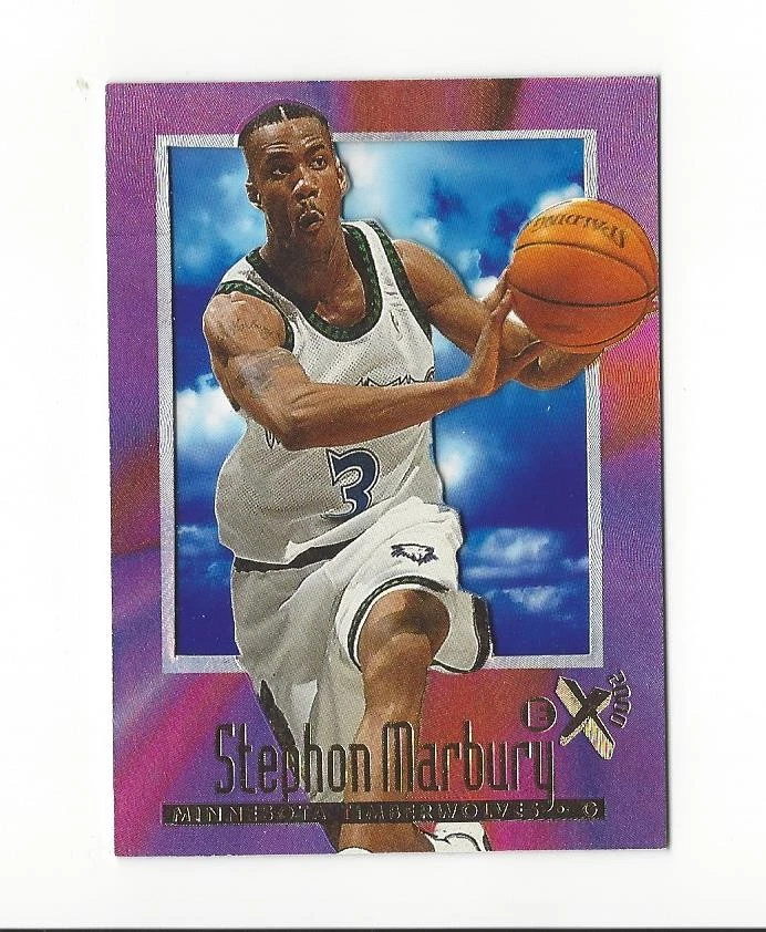 1996-97 E-X2000 #42 Stephon Marbury radiocontrol novato Timberwolves Foto 1 de 1