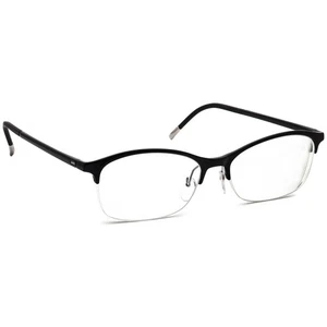 Silhouette Eyeglasses Illusion Nylor SPX 1585 75 9010 Black Half Rim 51[]16 130 - Picture 1 of 7