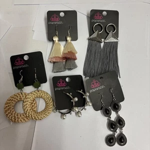 Lote de 5 pendientes paparazzi bin A1 - Imagen 1 de 1
