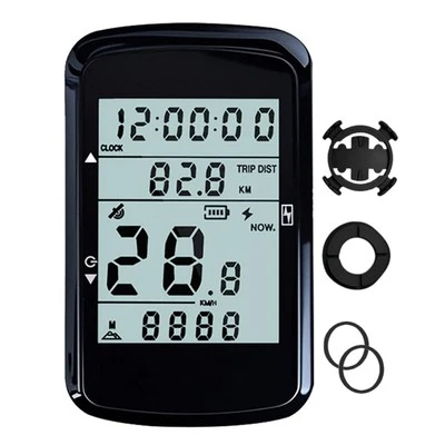 Ordinateur GPS Vélo Sans Fil avec 2 4 Pouces Compteur de Vitesse Odomètre Écr - Image 1 of 4